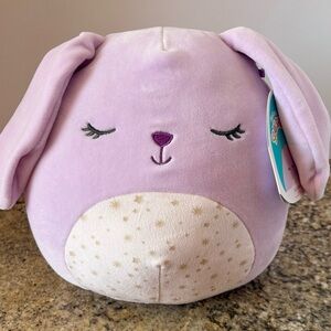 Squishmallows Bubbles Bunny Medium Sized Lavender Squishmallow with Tag!